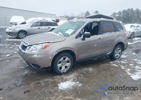 2014 Subaru Forester 2.5I z USA, uszkodzony, nr VIN JF2SJAAC1EH456216